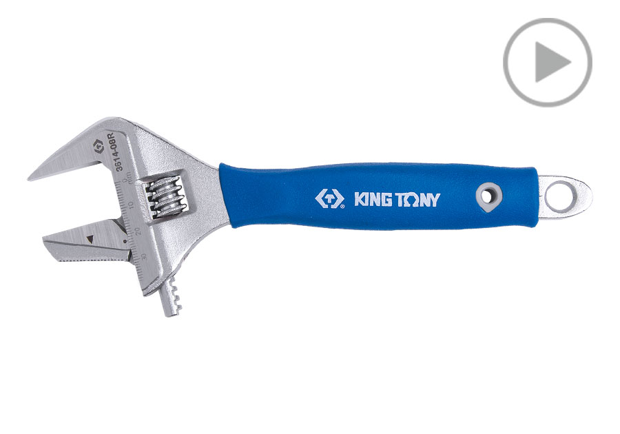 Reversible Jaw Adjustable Wrench-KING TONY-3614-08R